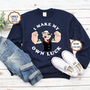 Popeye Make Own Luck Sweatshirt